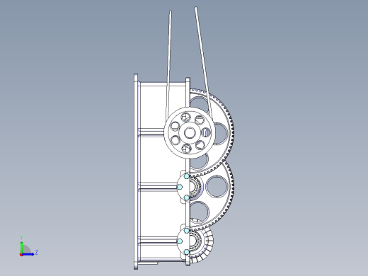 齿轮箱演示结构左视缩略图