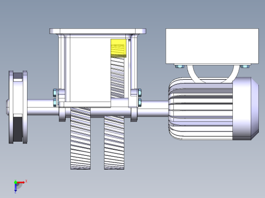 齿轮箱演示结构俯视缩略图