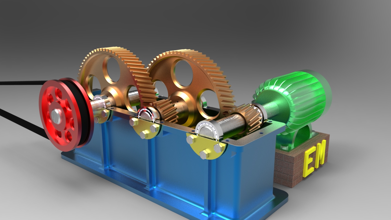 齿轮箱演示结构