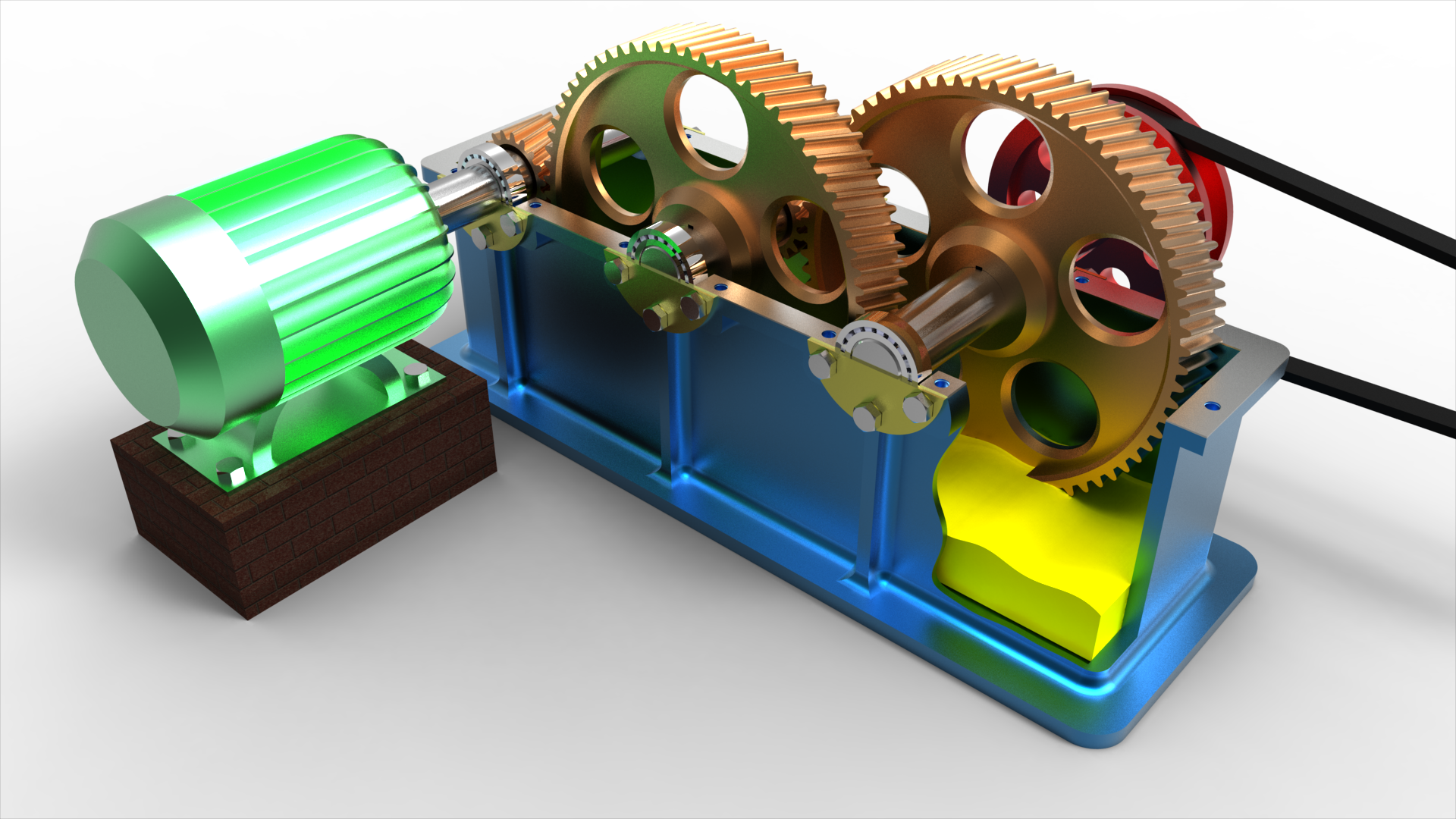 齿轮箱演示结构