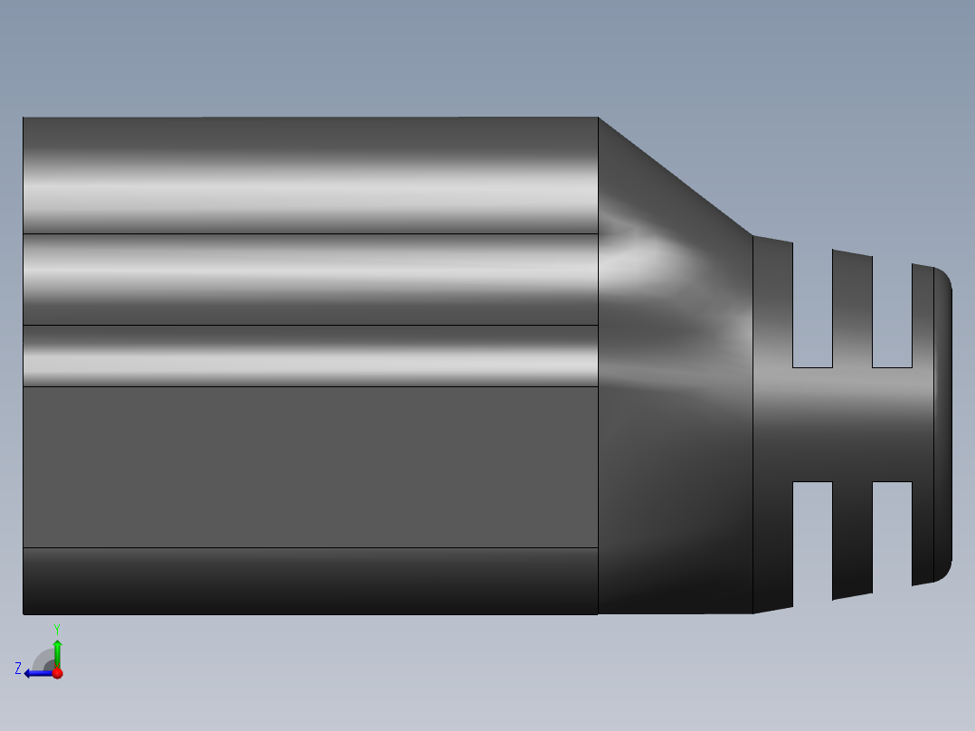 美标三相插头右视图