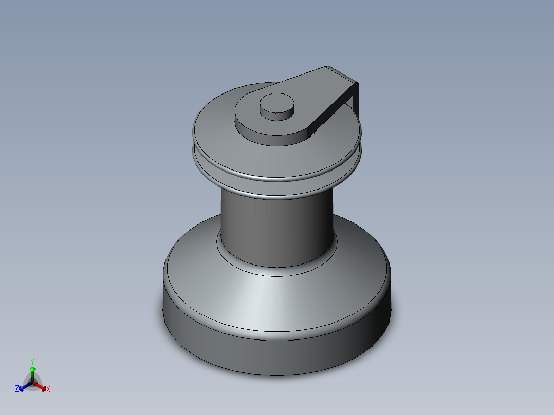 起锚机绞车弧SW2012正等轴测图