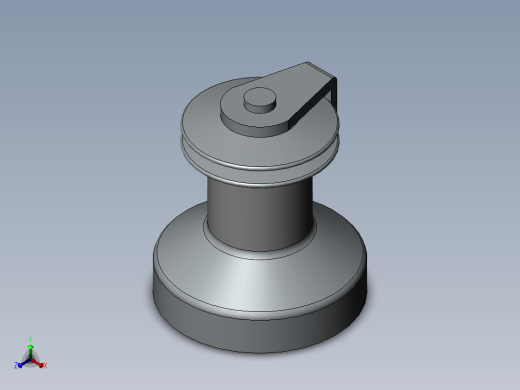 起锚机绞车弧SW2012正等轴测缩略图