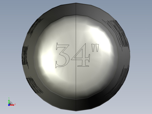 solidworks 棒球棒前视缩略图