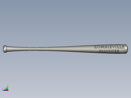 solidworks 棒球棒右视缩略图