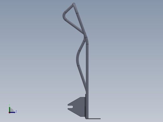 手推车车架左视缩略图