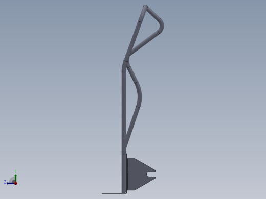 手推车车架右视缩略图