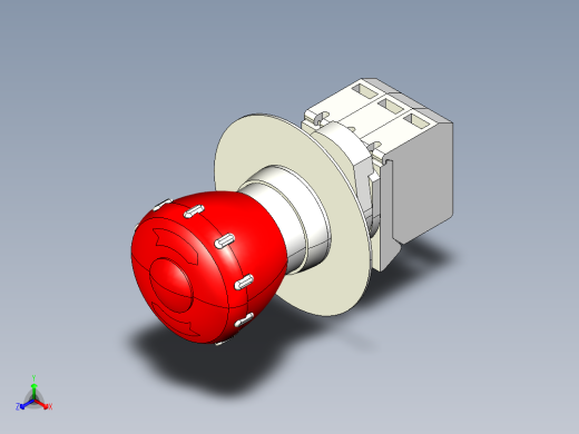 急停开关3DEmergency stop switch-2