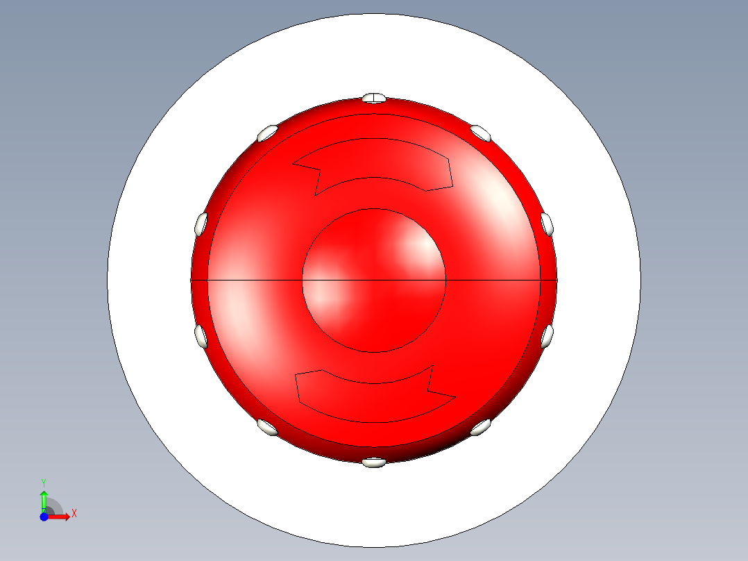 急停开关3DEmergency stop switch-2前视图