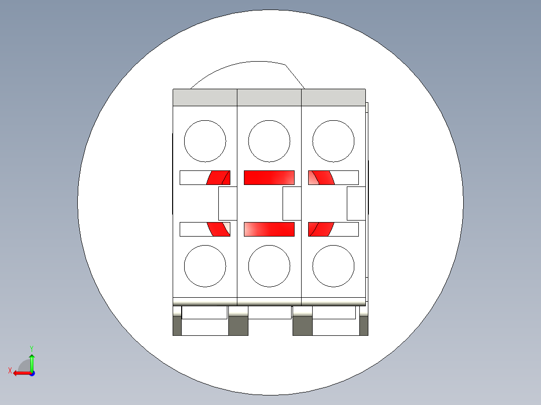 急停开关3DEmergency stop switch-2后视图