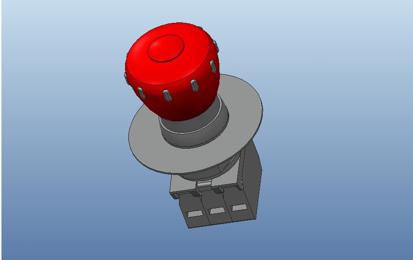 急停开关3DEmergency stop switch-2