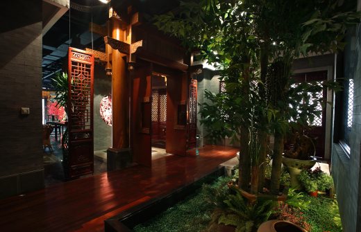 c289新中式茶楼茶馆会所禅意中式棋牌室麻将馆休闲馆CAD施工图纸缩略图