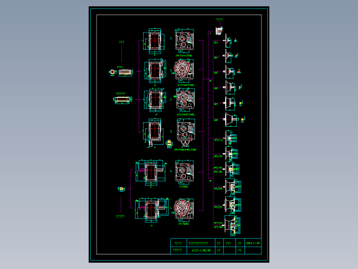 多款K系列减速电机cad图纸SEW圆锥齿轮减速机 k系列减速机cad图纸