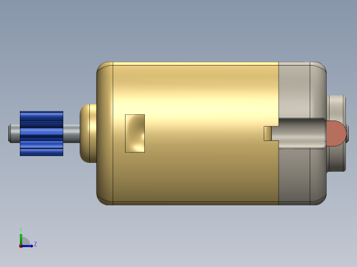 直流电机左视缩略图