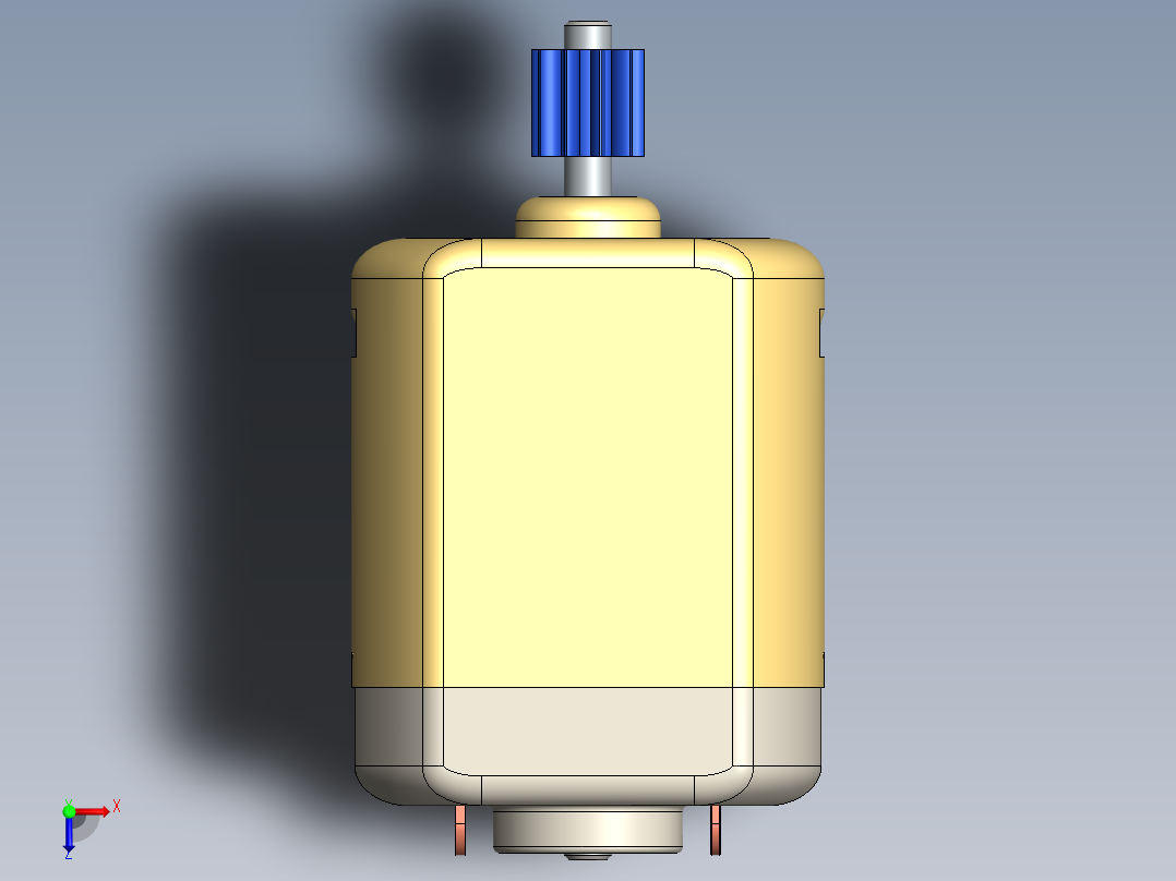 直流电机俯视图