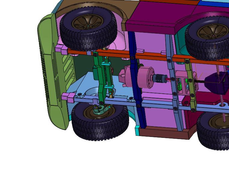 仿真遥控模型攀爬吉普车