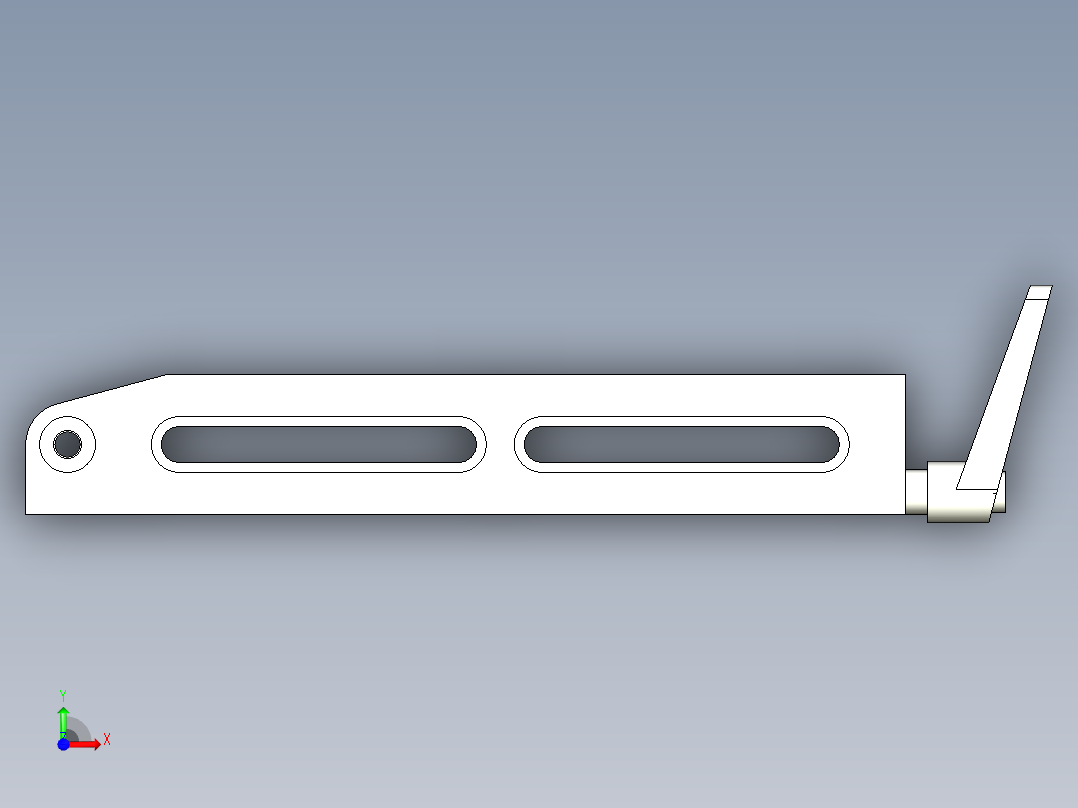 浮動支撐座2322(A)-3D多系列多零件图纸模型前视图