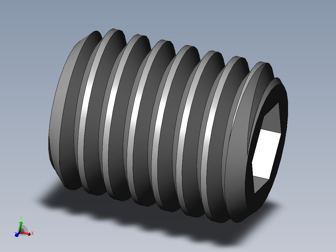 DIN 913-ISO 4026 固定螺钉-M8 L=10.SLDPRT
