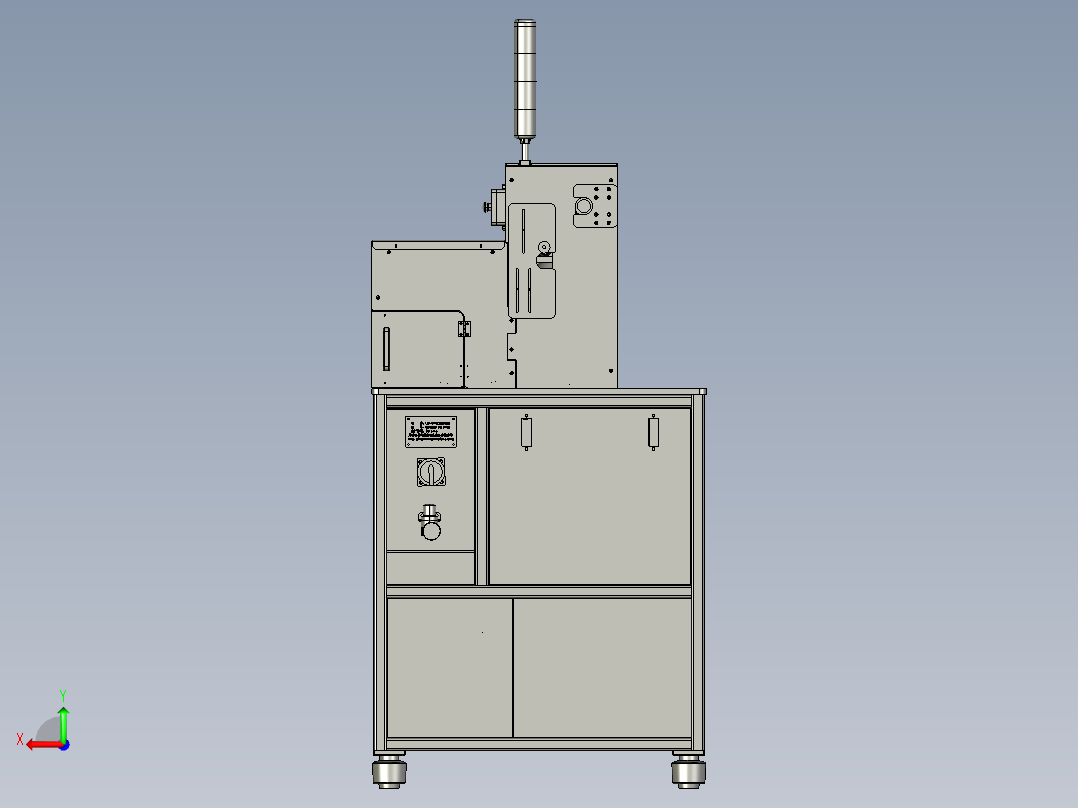 激光自动机后视图