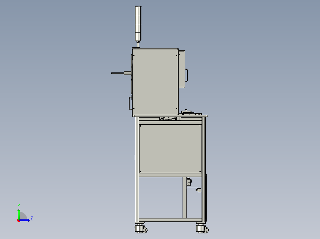 激光自动机左视图