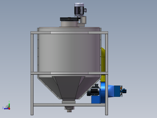 小型谷物烘干机设计右视缩略图