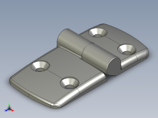 型材-KJN 40-60 DETACHABLE COMBI HINGE RIGHT 095K4060R00正等轴测缩略图