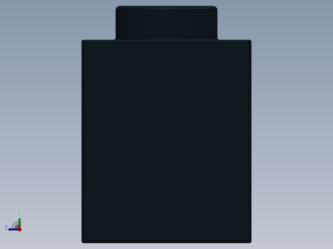 乐高机械组积木（横梁）-4107558 - 32018 Black Technic Brick 1 x 14 with Holes右视图