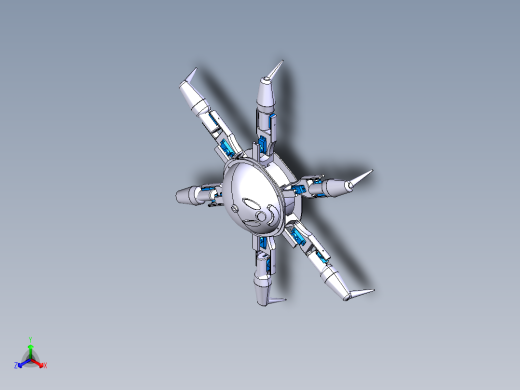 六足机器人CATIA模型