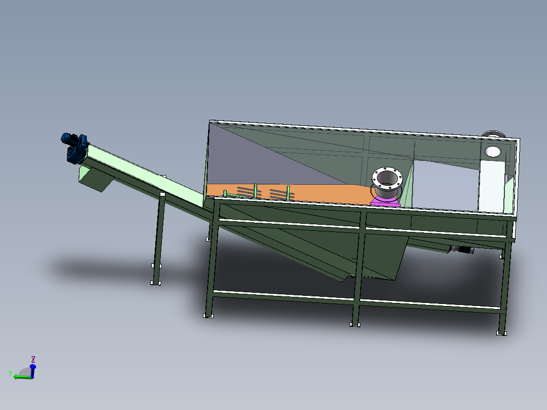 砂水分离器SW2016含参数模型