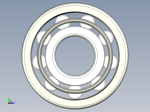 轴承-Bearing_50x135x34.stp左视缩略图