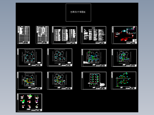 某别墅地源热泵中央空调设计方案图