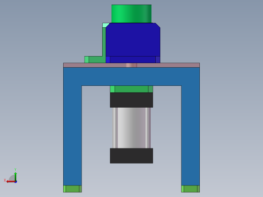 脱模简易装置SW三维图左视缩略图