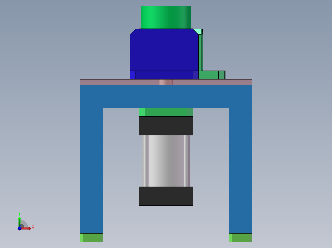 脱模简易装置SW三维图右视图