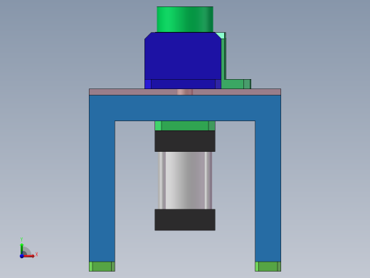 脱模简易装置SW三维图右视缩略图