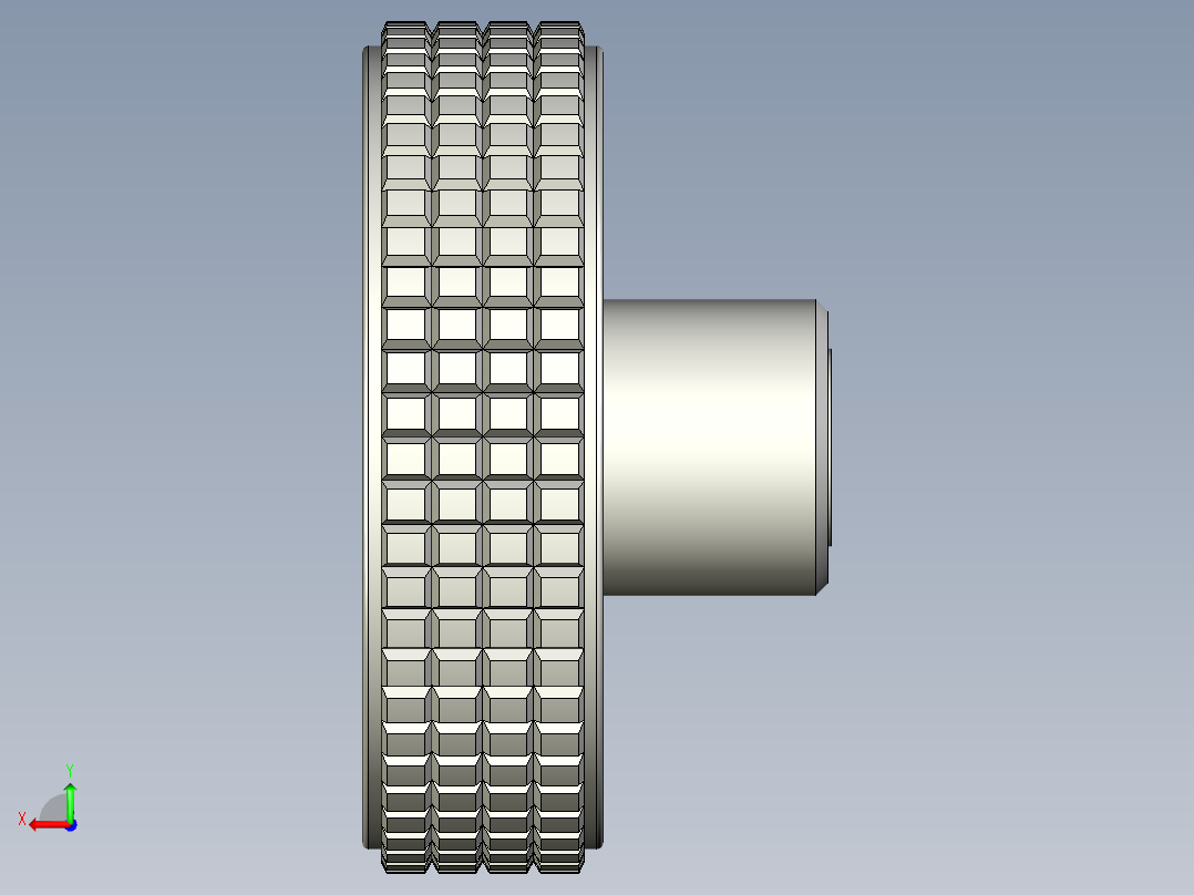 把手(母牙)MBT-3D多系列多零件图纸模型后视图