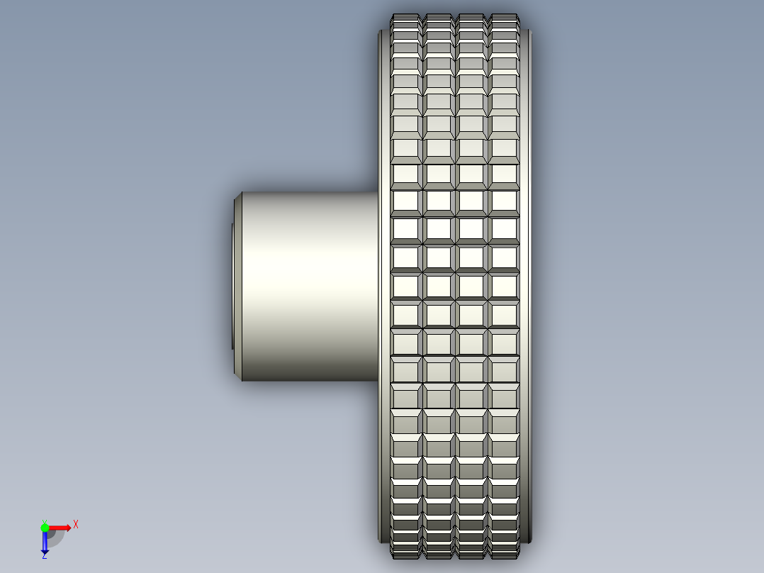把手(母牙)MBT-3D多系列多零件图纸模型俯视图