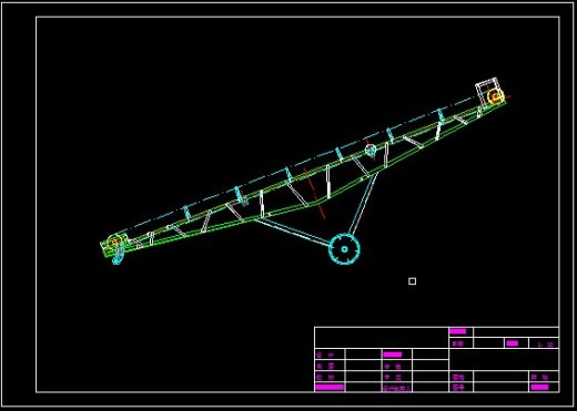 移动皮带机（套图18张）2D图纸 机械设计CAD图纸DWG图纸2D图纸缩略图