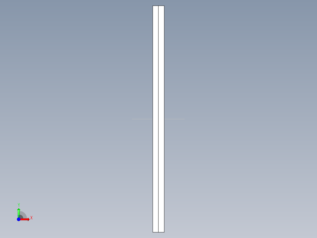 端桿軸承用連結桿YFBP.YFBS,YFFP.YFFS-3D多系列多零件图纸模型前视图