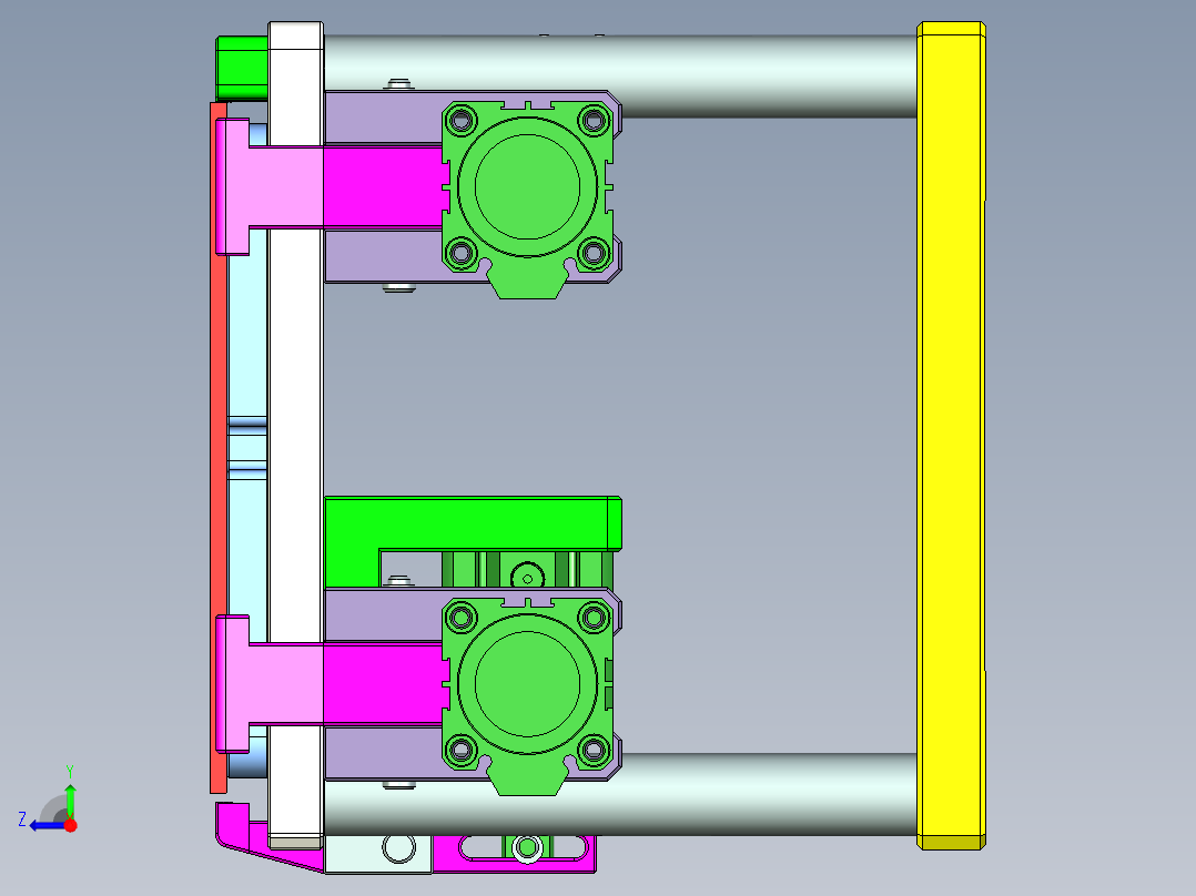 REACHER-A笔记本CNC工装夹具三维模型-CNC1-0911右视图