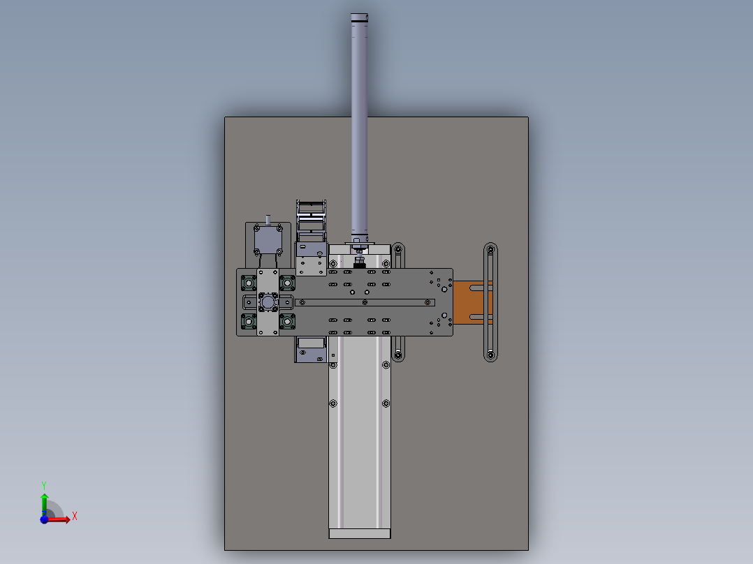卷盘式上料机sw18可编辑前视图
