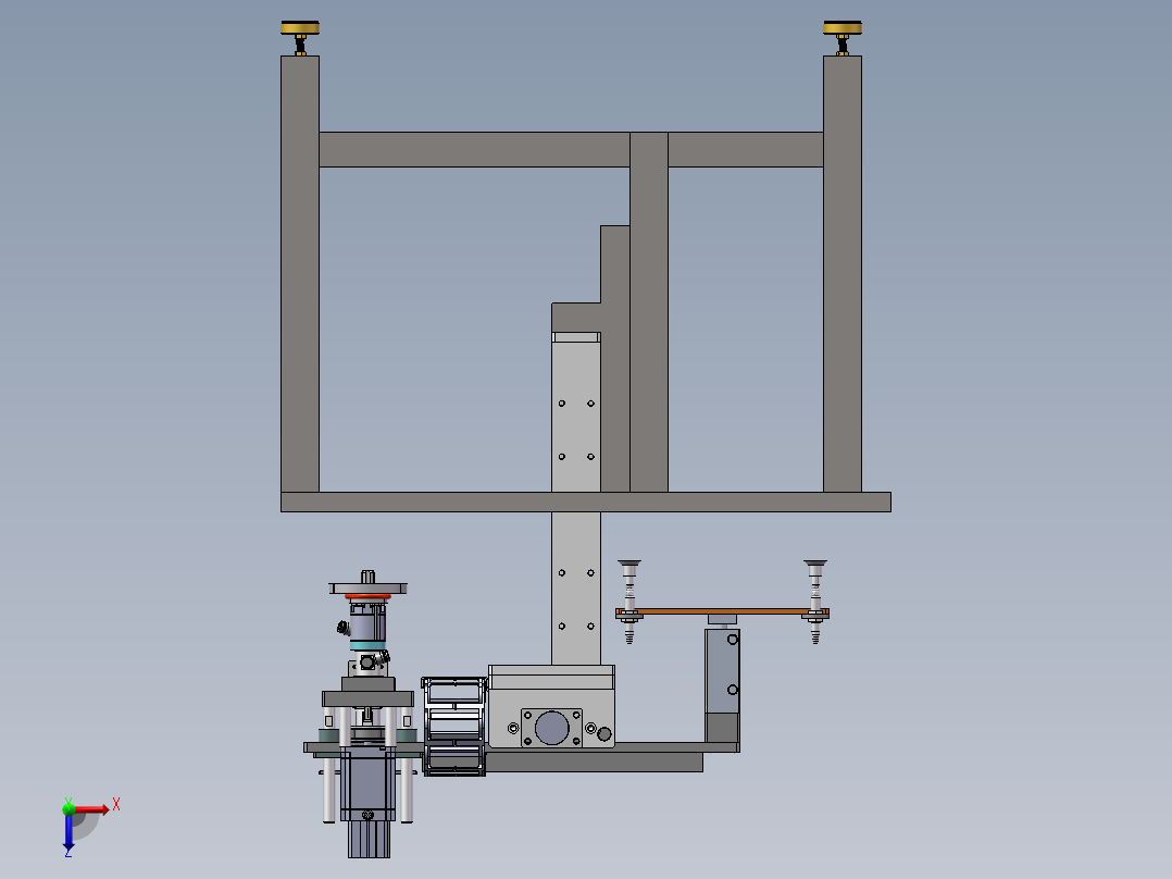 卷盘式上料机sw18可编辑俯视图