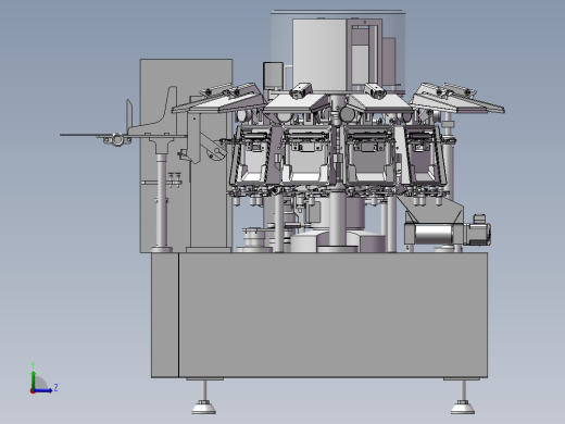 双转盘真空给袋包装机sw18可编辑左视缩略图