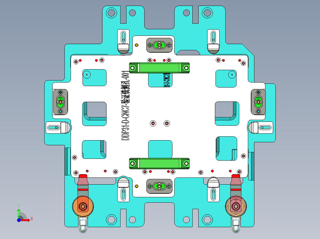 DDP31-D-笔记本CNC工装夹具三维模型CNC7验证治具-200408前视图
