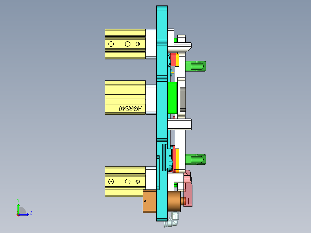DDP31-D-笔记本CNC工装夹具三维模型CNC7验证治具-200408左视图