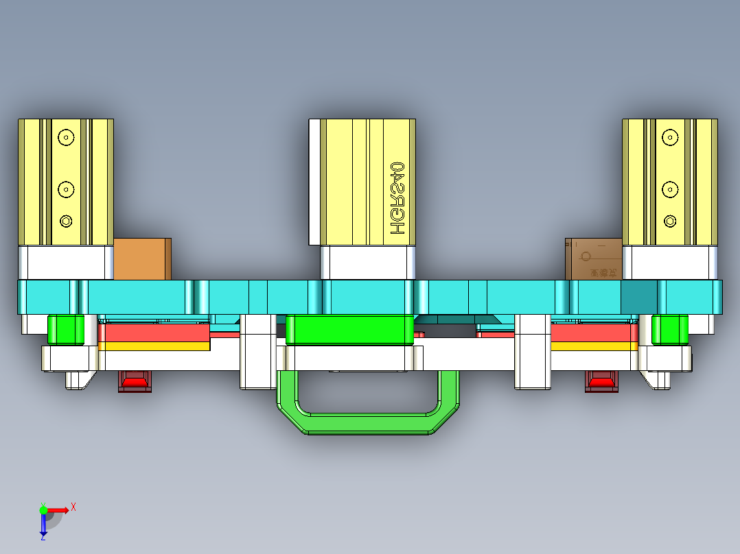 DDP31-D-笔记本CNC工装夹具三维模型CNC7验证治具-200408俯视图