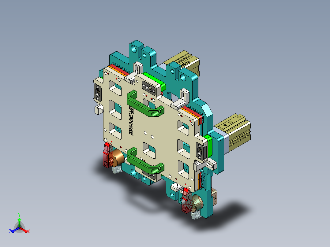 DDP31-D-笔记本CNC工装夹具三维模型CNC7验证治具-200408正等轴测图