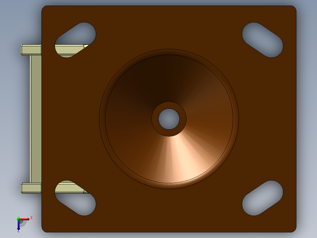 万向轮、脚轮(125)俯视图