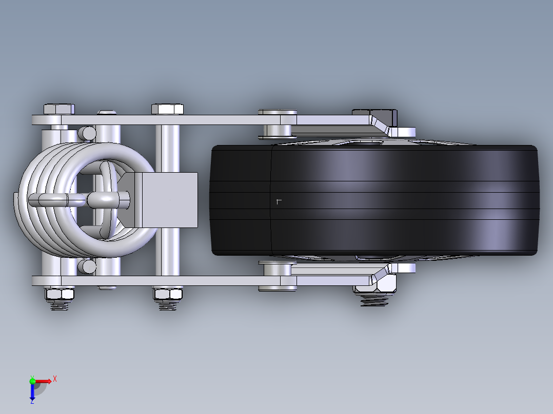 万向轮、脚轮(8)俯视图