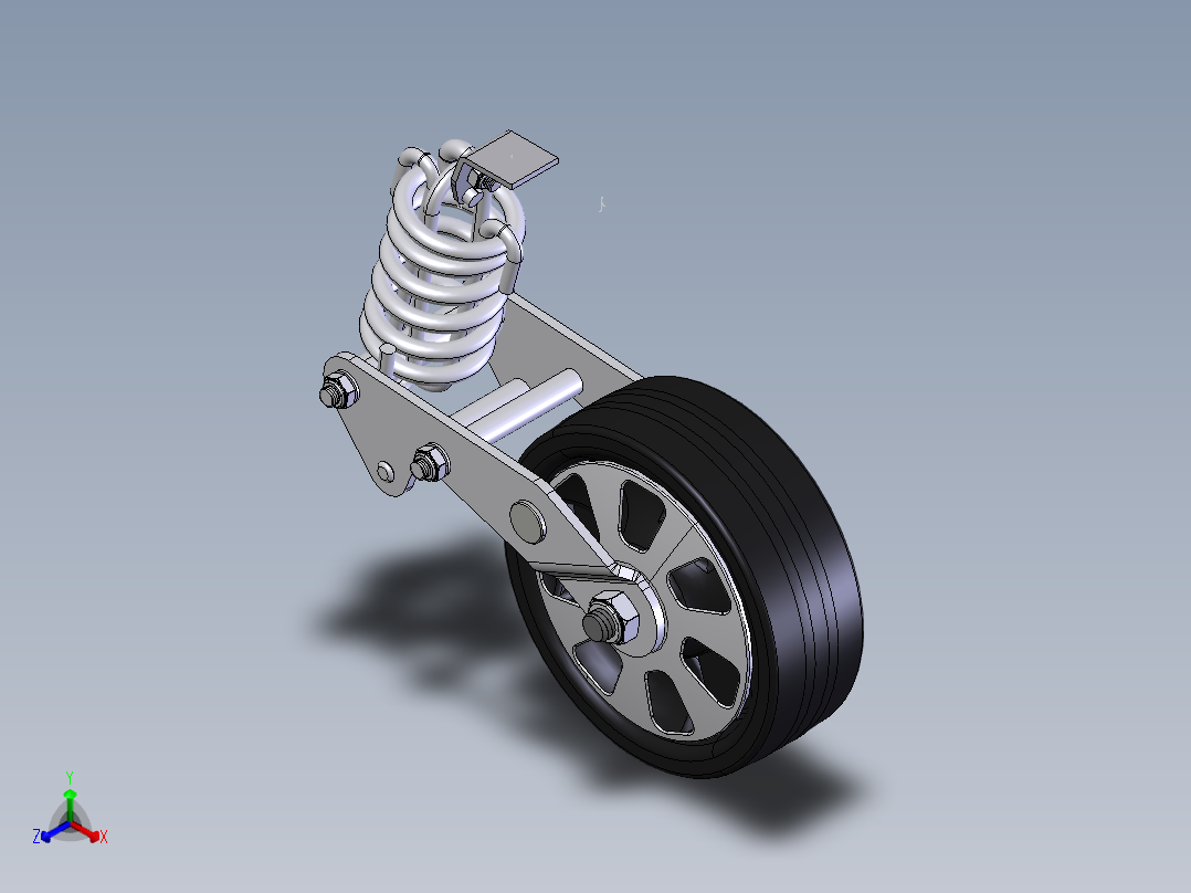 万向轮、脚轮(8)正等轴测图