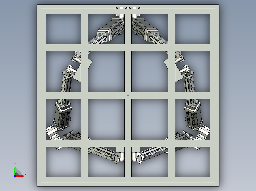 赫弘 六自由度平台总装-104前视图